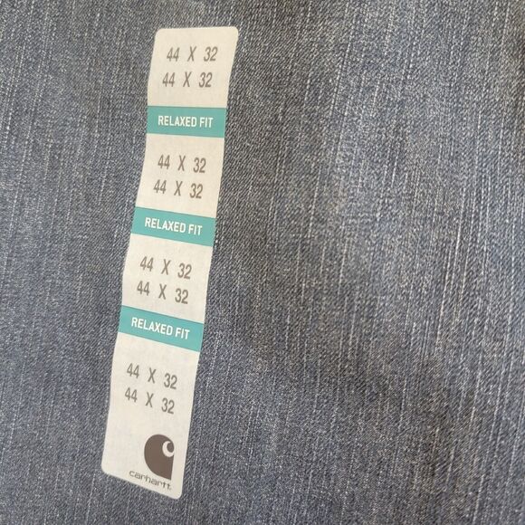 Carhartt Relaxed Fit Mens Jeans 44x32 Holter Jean Straight Leg Blue - Picture 4 of 7